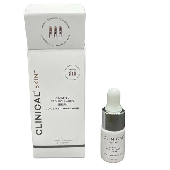 Clinical Skin Vitamin C Pro Collagen Serum L Ascorbic Acid 0.1oz 3ml